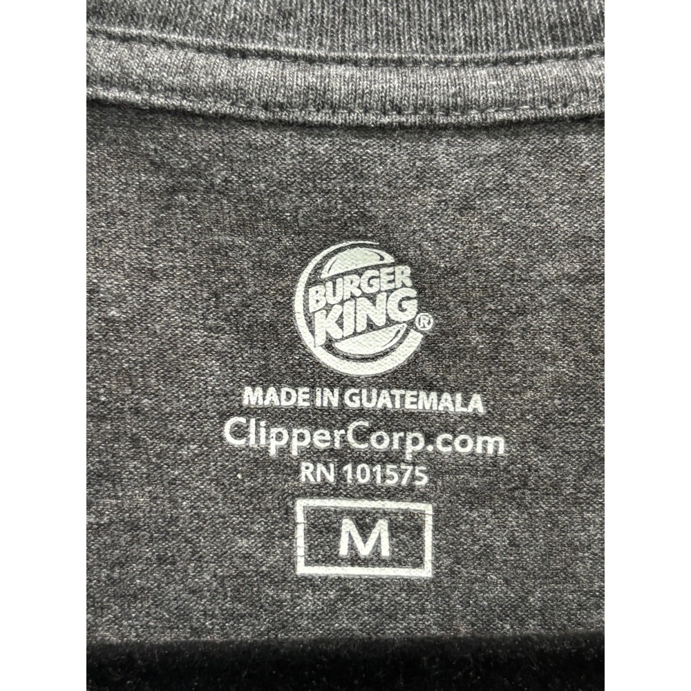 Burger King T-Shirt Adult Med, Crown Logos Burger King Enthusiasts, Quick Ship - Picture 2 of 4